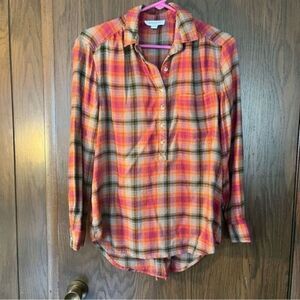 beachlunchlounge plaid button up shirt